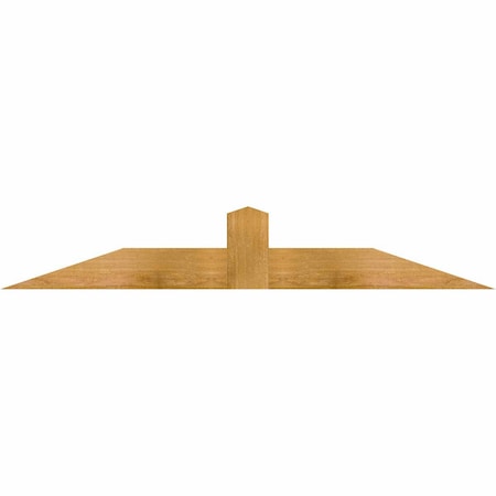 Ekena Millwork Portland Rough Sawn Timber Gable Bracket, Western Red Cedar, 48"W x 8"H x 2"D x 4"F, 4/12 Pitch GBW048X08X0204POR00RWR